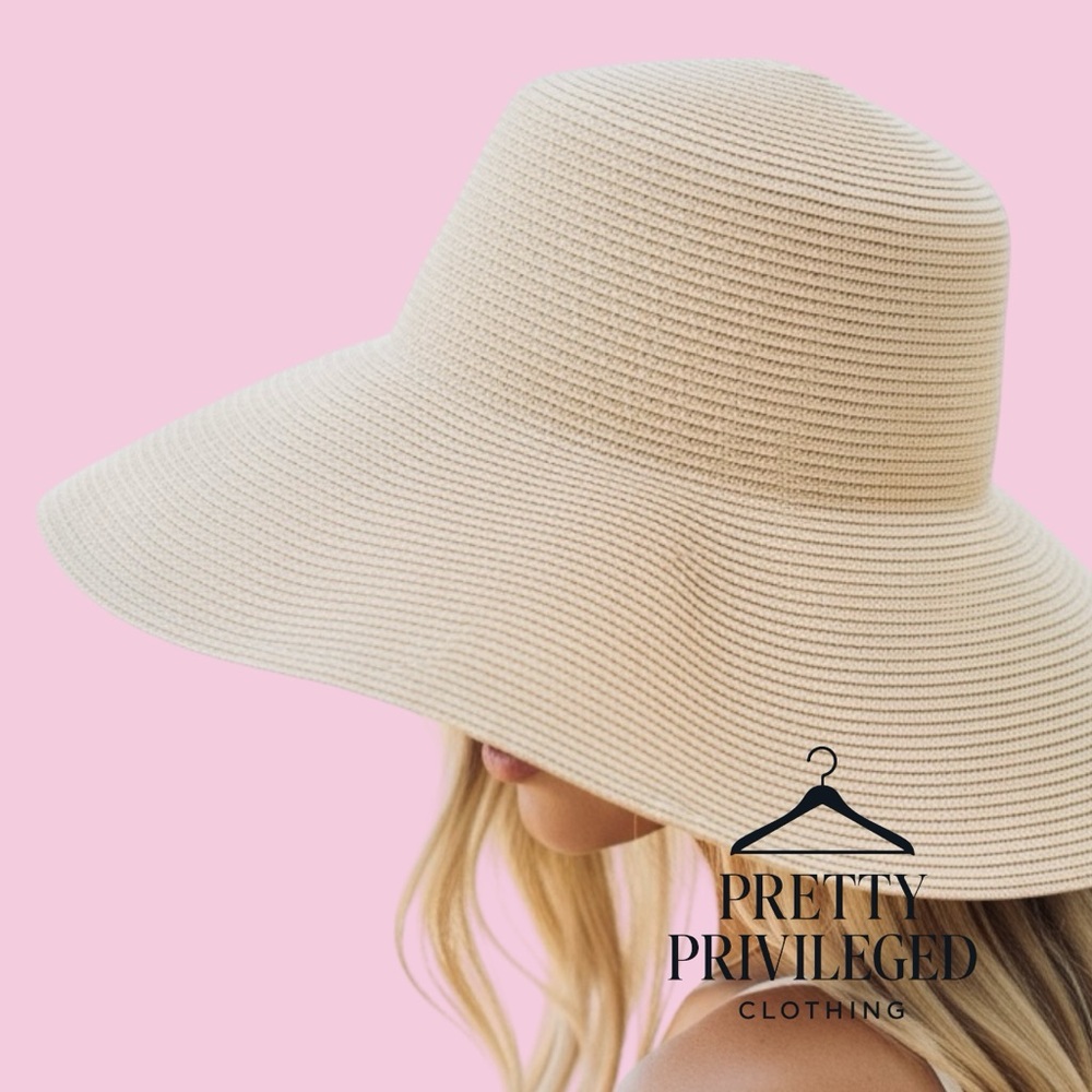 Nine West Beige Sun Hat